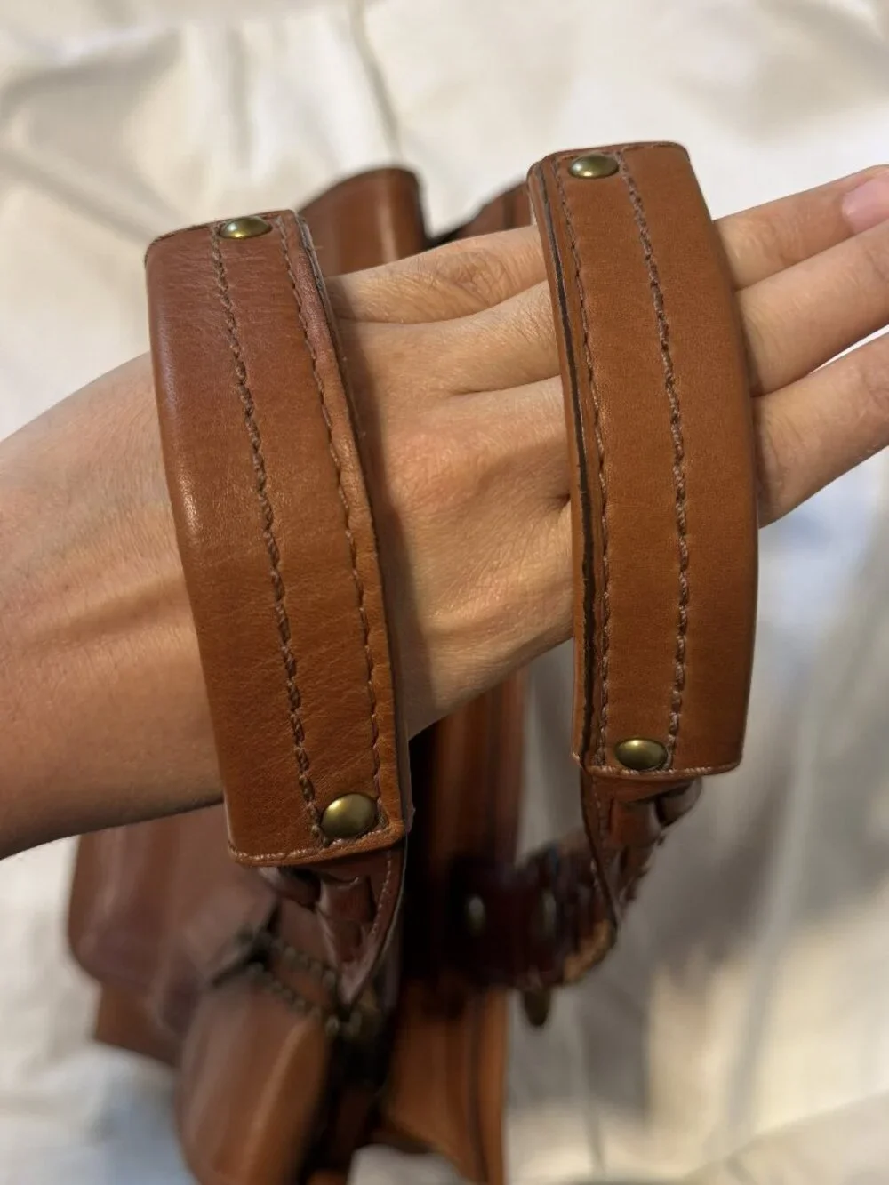 Coach tan leather